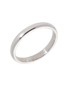 Pre-Owned 9ct White Gold 3mm Wedding Band Ring