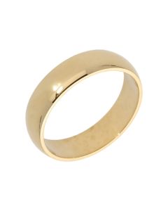 Pre-Owned 9ct Yellow Gold 6mm Wedding Band Ring