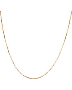 Pre-Owned 9ct Yellow Gold 16 Inch Box Link Chain Necklace