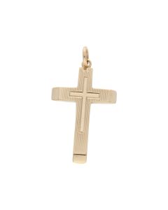 Pre-Owned 9ct Yellow Gold Cross Pendant