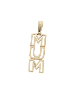 Pre-Owned 9ct Yellow Gold Mum Pendant