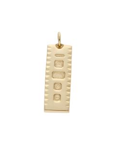 Pre-Owned 9ct Yellow Gold Ingot Pendant
