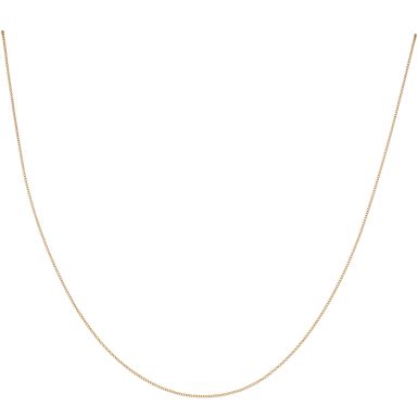 New 9ct Yellow Gold 18 Inch Fine Curb Link Chain Necklace