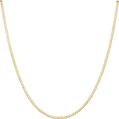 New 9ct Yellow Gold 24 Inch Solid Curb Link Chain Necklace