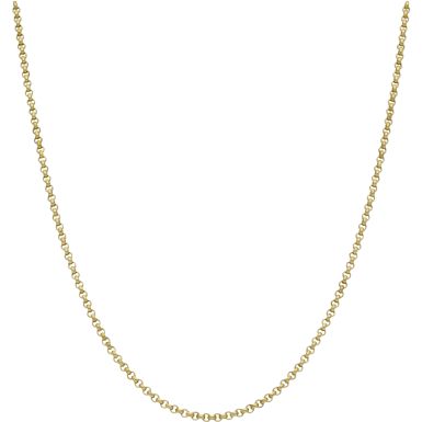 New 9ct Yellow Gold 22 Inch Round Belcher Chain Necklace