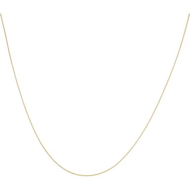 New 9ct Yellow Gold 18 Inch Fine Diamond-Cut Curb Chain