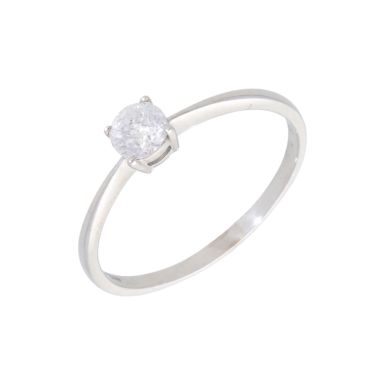 New 9ct White Gold 0.50ct Diamond Solitaire Ring