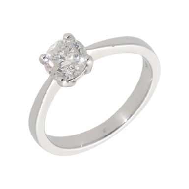 New 18ct White Gold 0.96ct Diamond Solitaire Engagement Ring