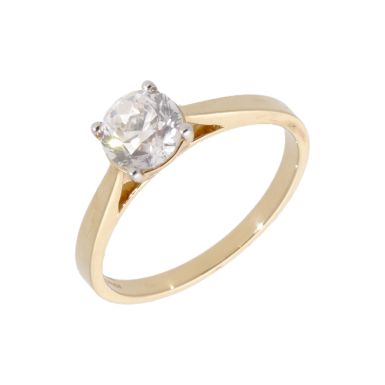 New 18ct Yellow Gold 1.00ct Diamond Solitaire Ring