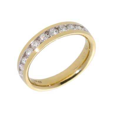 New 9ct Yellow Gold 0.50ct Diamond Eternity Ring