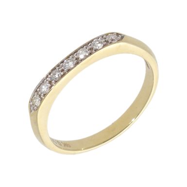 New 9ct Yellow Gold 0.15ct Diamond Eternity Ring