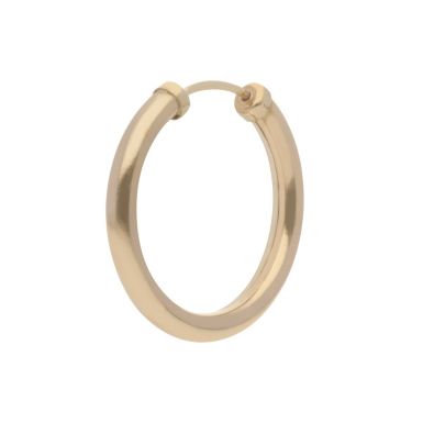 New 9ct Gold Mens Single 18mm Sleeper Hoop Earring