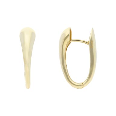 New 9ct Yellow Gold Solid Huggie Hoop Earrings