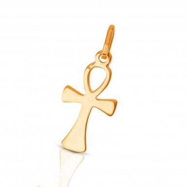New 9ct Yellow Gold Ankh Cross Pendant