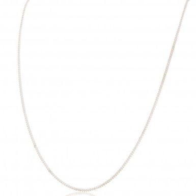 New Sterling Silver 24" Fine Curb Chain Necklace