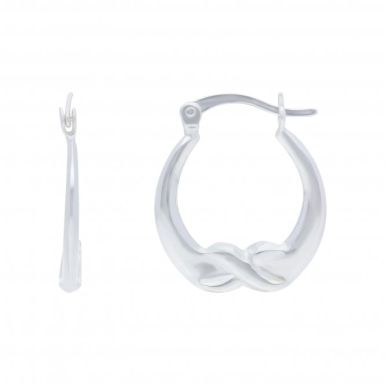 New Sterling Silver Huggs Creole Hoop Earrings