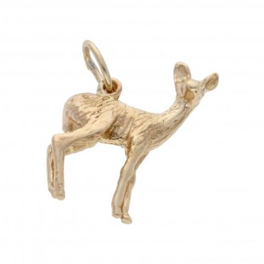 Pre-Owned 9ct Yellow Gold Deer Charm