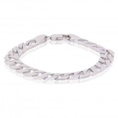 New Sterling Silver 6 Inch Childs Reversible Curb Link Bracelet