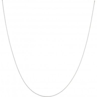 New 9ct White Gold 20 Inch Diamond-Cut Curb Link Chain Necklace