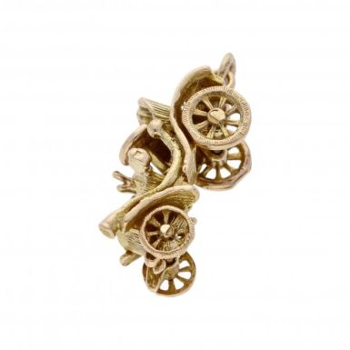 Pre-Owned 9ct Yellow Gold Vintage Car Charm