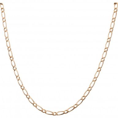Pre-Owned 9ct Gold 23 Inch 1:1 Long & Short Link Chain Necklace