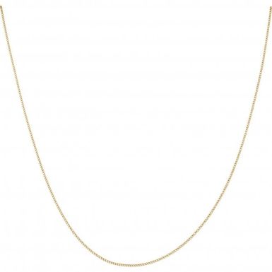 New 9ct Yellow Gold 20" Diamond-Cut Curb Link Chain Necklace