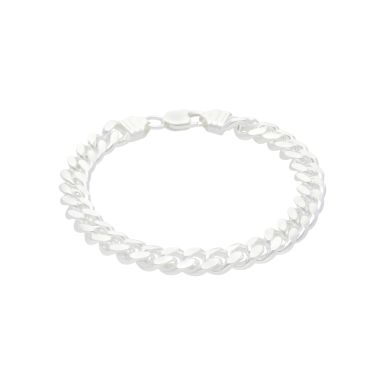 New Sterling Silver 8.5Inch Heavy Cuban Curb Bracelet 1.2oz