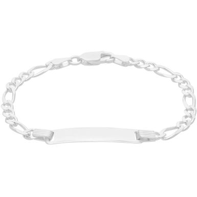 New Sterling Silver 6" Childs Identity Curb Bracelet
