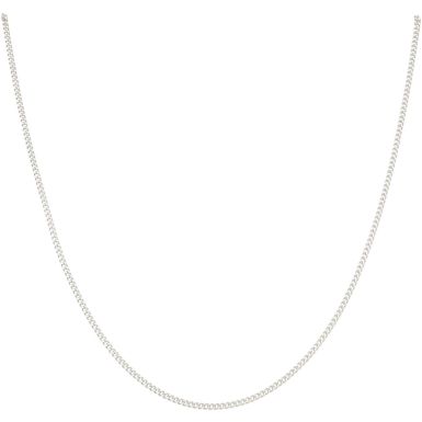 New Sterling Silver 20 Inch Curb Link Necklace