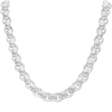 New Sterling Silver 30 Inch Heavy Belcher Necklace 5.6oz