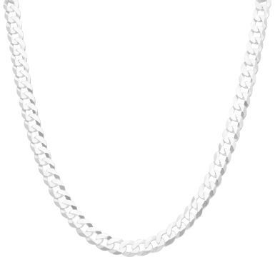 New Sterling Silver Solid 20" Curb Chain Necklace 1oz
