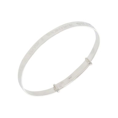 New Silver Twinkle Twinkle Little Star Expanding Baby Bangle