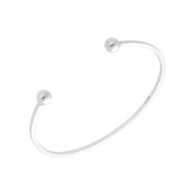 New Sterling Silver Solid Torque Bangle