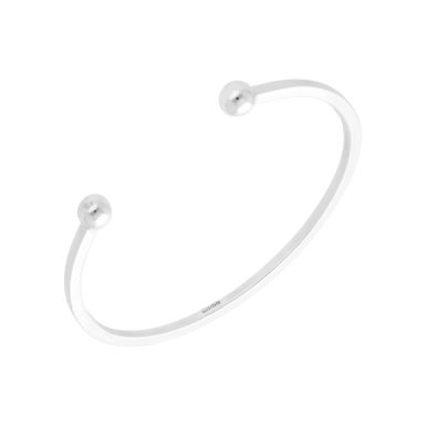 New Sterling Silver Solid Torque Bangle