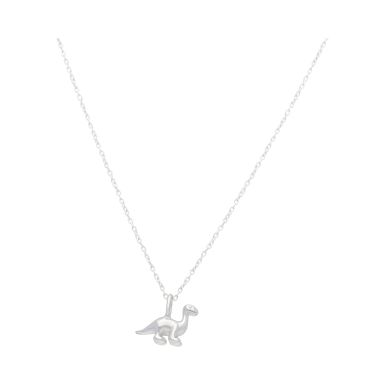 New Sterling Silver Diplodocus Dinosaur Pendant & Necklace