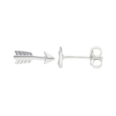 New Sterling Silver Arrow Stud Earrings