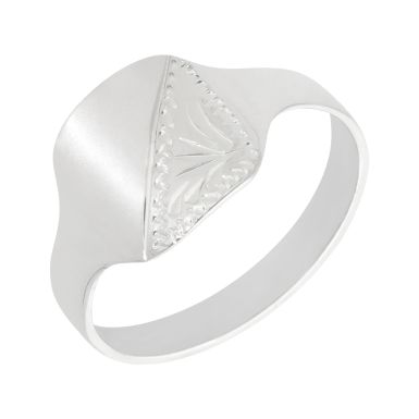 New Sterling Silver Gents Signet Ring