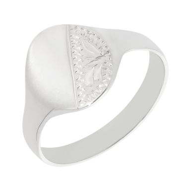 New Sterling Silver Gents Signet Ring