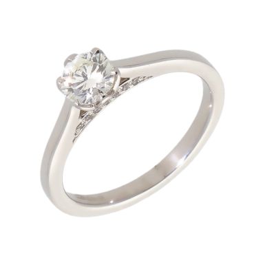 Pre-Owned Platinum 0.40 Carat Diamond Solitaire Ring