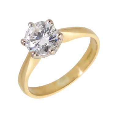 Pre-Owned 18ct Yellow Gold 0.93 Carat Diamond Solitaire Ring