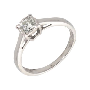 Pre-Owned 9ct White Gold 0.33 Carat Diamond Solitaire Ring