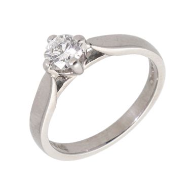 Pre-Owned 18ct White Gold 0.33 Carat Diamond Solitaire Ring