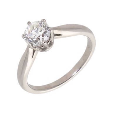 Pre-Owned 18ct White Gold 0.68 Carat Diamond Solitaire Ring