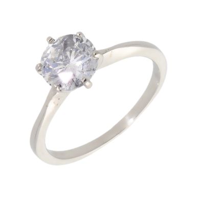 Pre-Owned 18ct White Gold 1.11 Carat Diamond Solitaire Ring