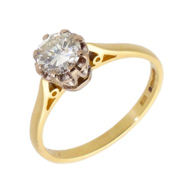 Pre-Owned 18ct Yellow Gold 0.50 Carat Diamond Solitaire Ring