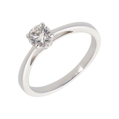 Pre-Owned 18ct White Gold 0.42 Carat Diamond Solitaire Ring
