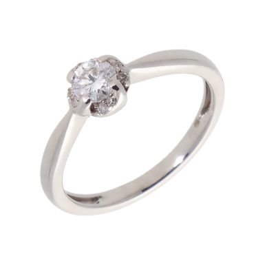 Pre-Owned 18ct White Gold 0.25 Carat Diamond Solitaire Ring