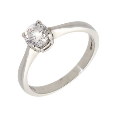 Pre-Owned Platinum 0.50 Carat Diamond Solitaire Ring