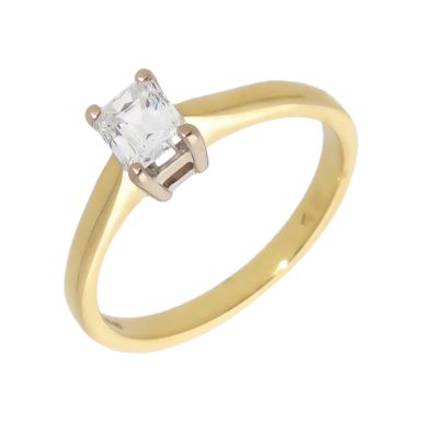 Pre-Owned 18ct Yellow Gold 0.42 Carat Diamond Solitaire Ring