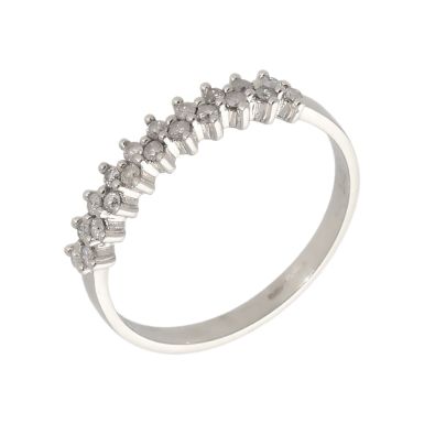 Pre-Owned 9ct White Gold 0.20 Carat Diamond Dress Ring